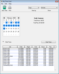 My Time Card screenshot